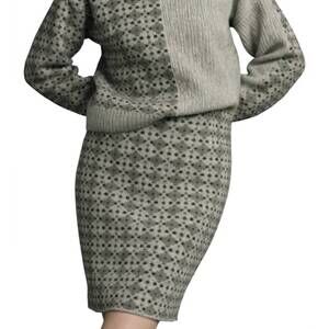 NEW STAPF fritzi pencil skirt in eske combo